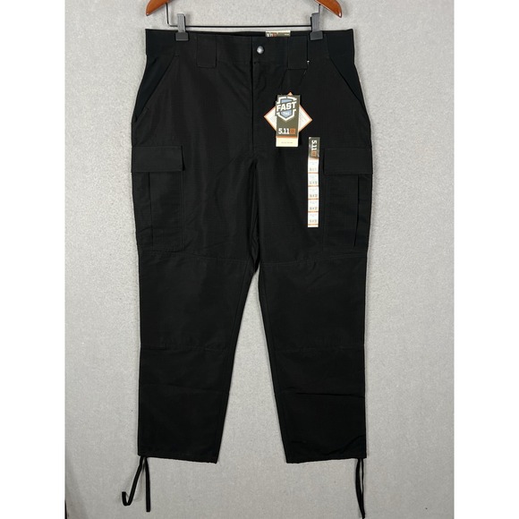 5.11 Tactical Other - 5.11 Tactical Men's Pants Ripstop TDU Relaxed Fit 36x32 Black 74003